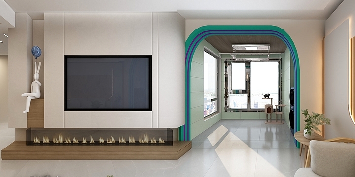 熏悟空设计-海德公园81㎡3室-装修设计方案