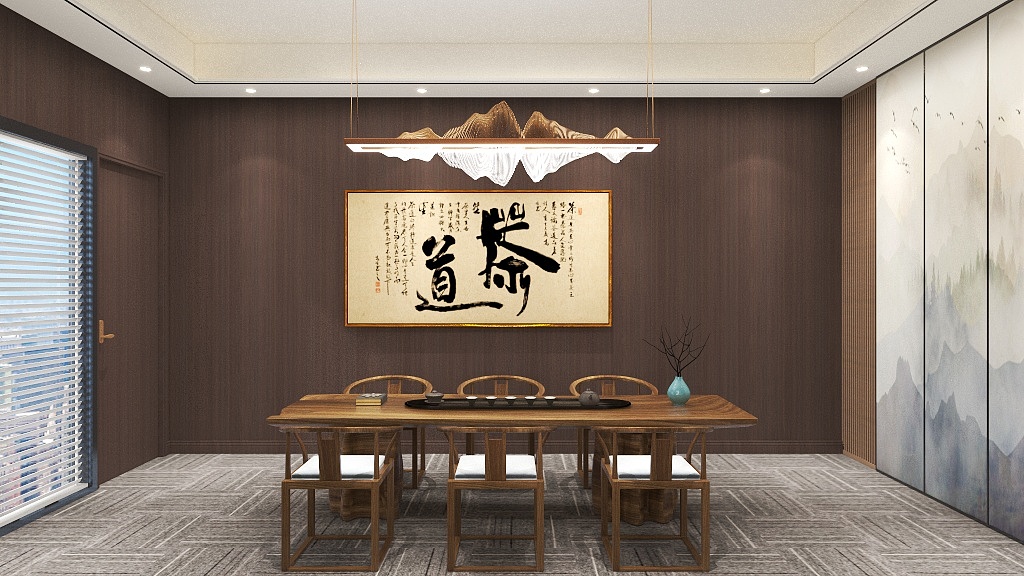 周志亮-茶室2-装修设计方案