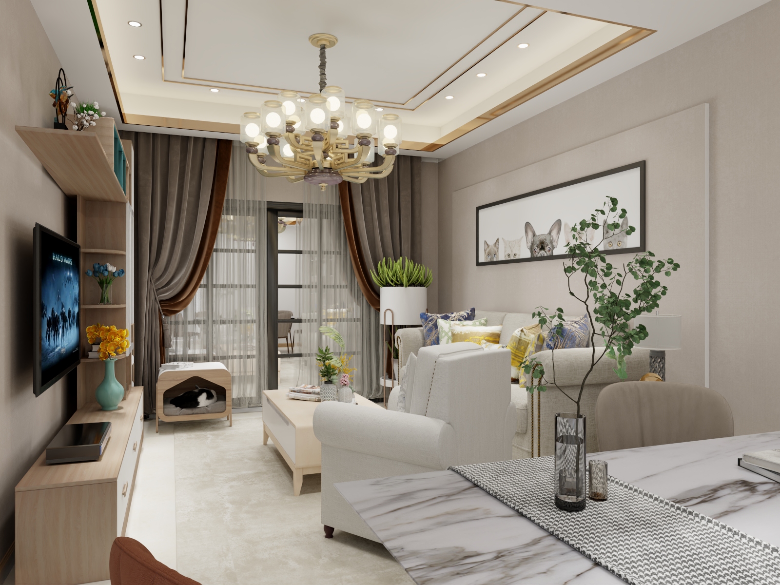 __诺-硬装专业等级考核户型-副本-装修设计方案