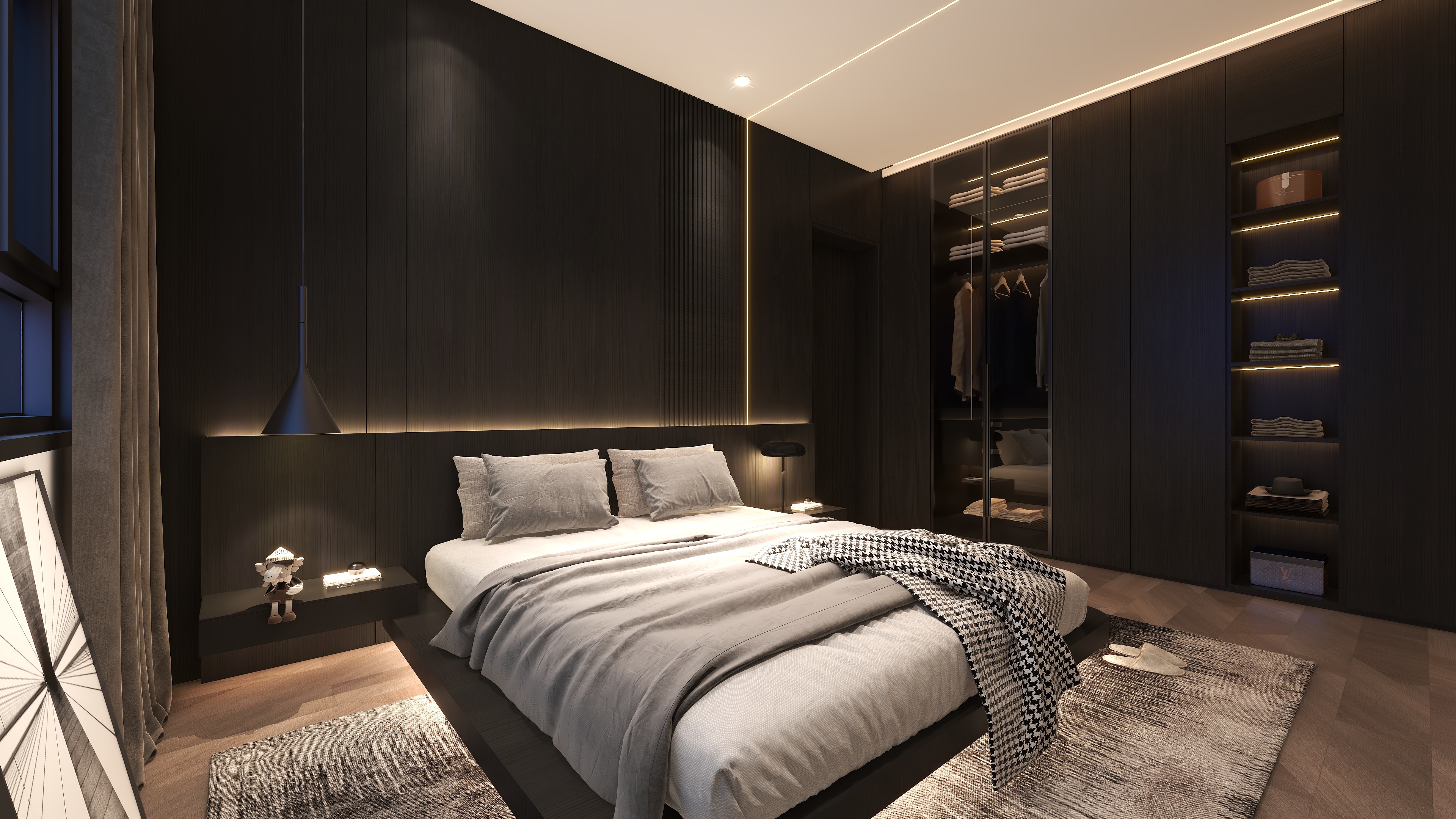 半生设计工作室-现代黑白灰-装修设计方案