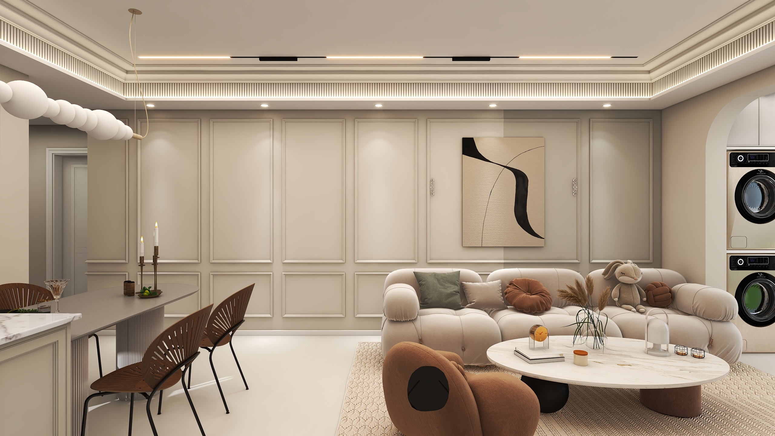 汇品装饰hBBe-老房改造，法式奶油风。-装修设计方案