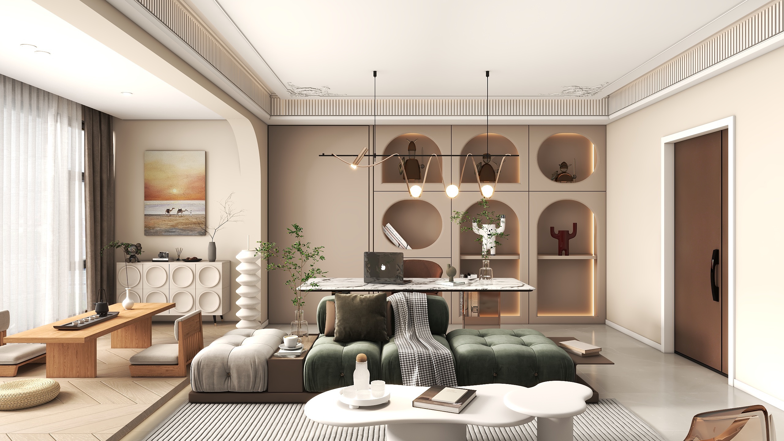 潼南平戈-万达12-10-2（简美）-装修设计方案