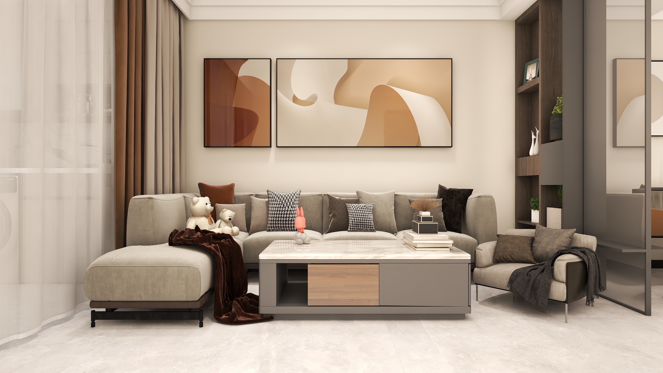 A丨温柔是宝藏啊-荣盛公园印象-景园-装修设计方案