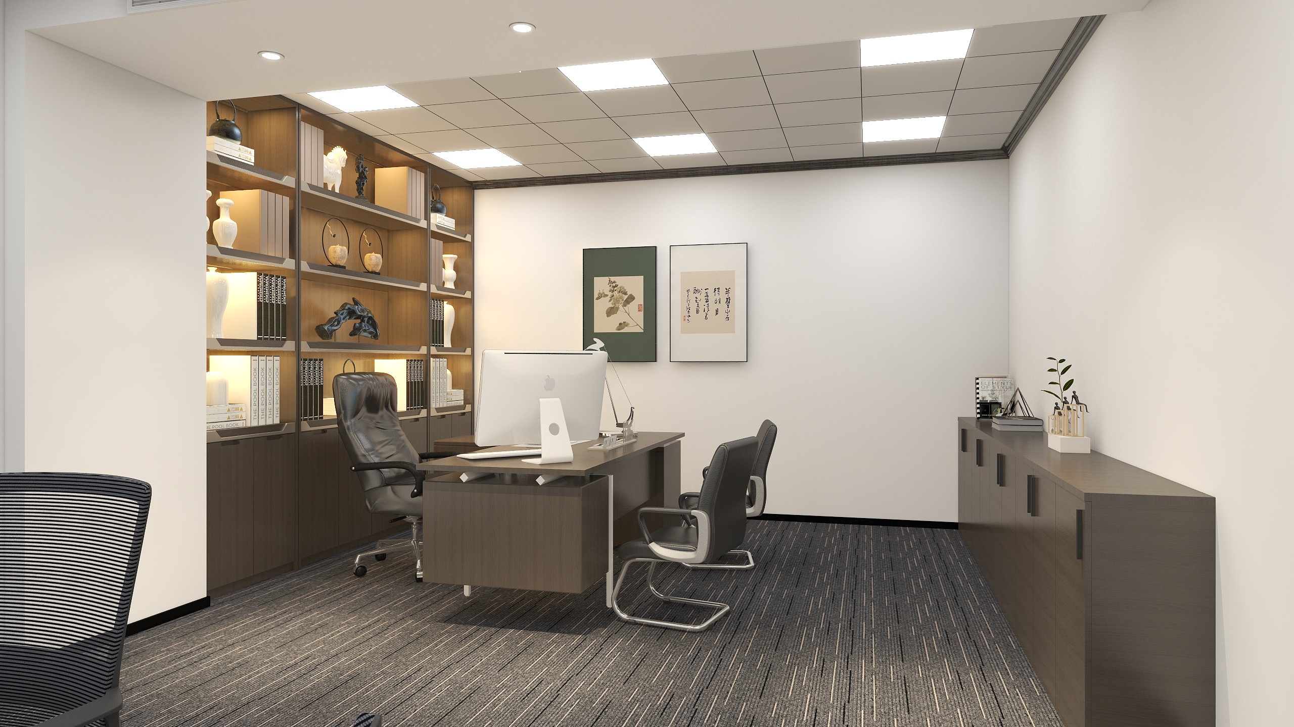 L丶TK-总经理室-装修设计方案
