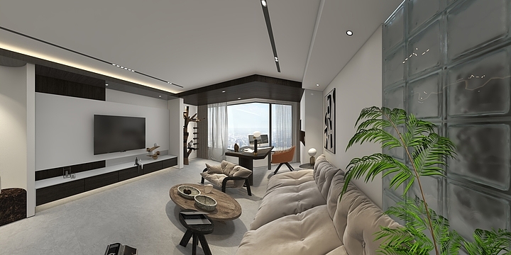 塞尚印象瓷砖-阅山湖16栋2单元1801-装修设计方案