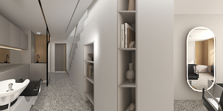 极享宅-龙湖新壹城35平-楼梯左手-装修设计方案