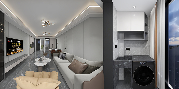 杨家匠装修工程有限公司-（一）04户型双珑原著-3栋804-新方案-装修设计方案
