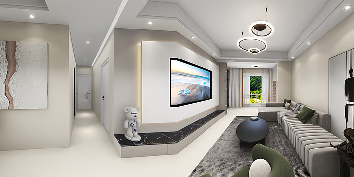 凯里效果图代画-常驰·山与城 1203-装修设计方案