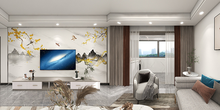 一辰空间设计-万人社区5楼东户-装修设计方案