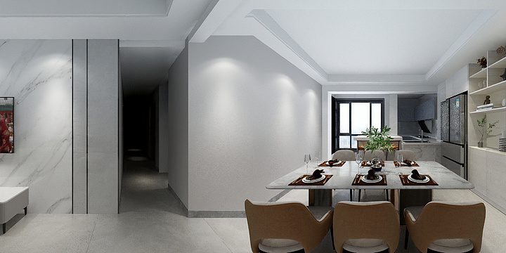 Hsen何森-水木清华 -9栋一单元-40 3D-装修设计方案