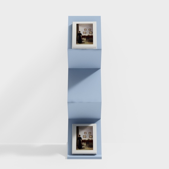 Post Modern Bookshelf in Gray