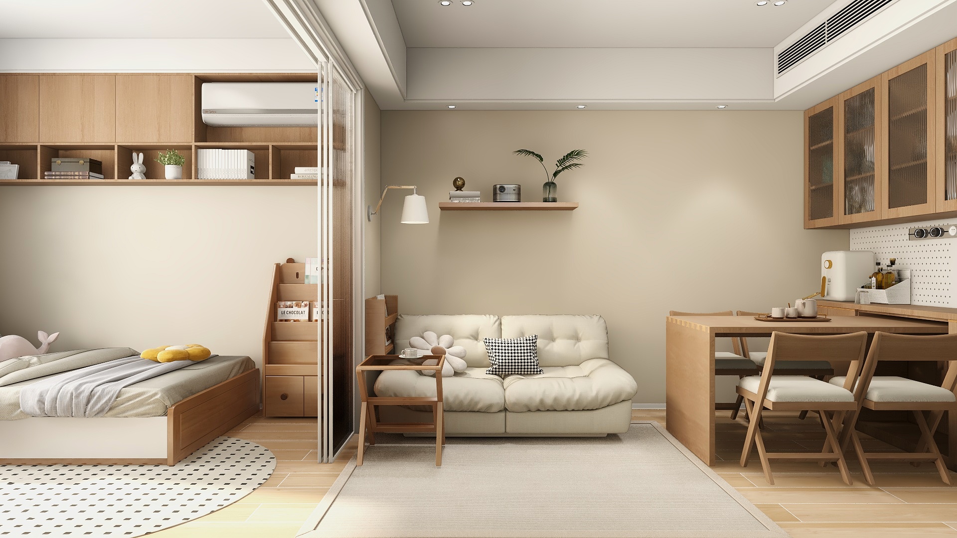 朱晨希-【原木】杭州锦绣兰庭顶复学区房改造设计装修效果图