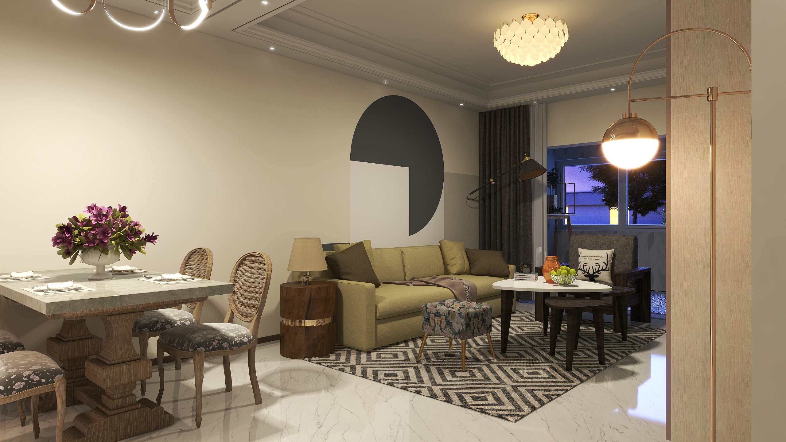 一般路过读者-保利东湾86㎡2室-装修设计方案