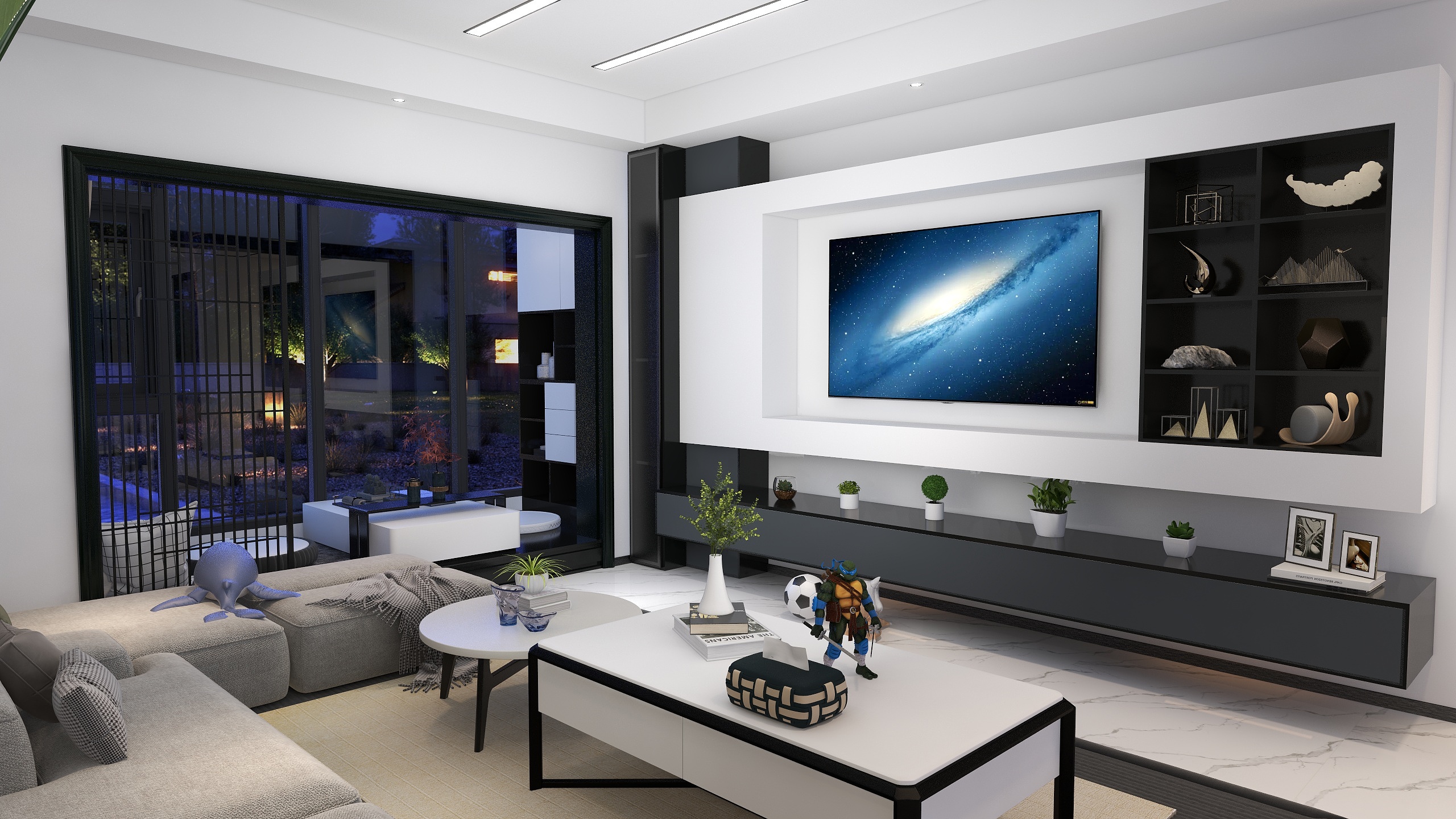 疆南-124㎡3室-装修设计方案