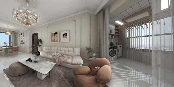 奢尚雅居软装设计-新悦城4-1-903-装修设计方案