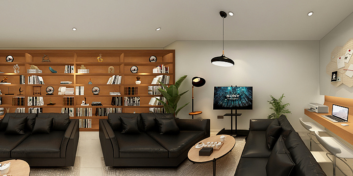 designer1000-书吧设计-装修设计方案