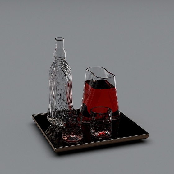 Modern wine glass set
