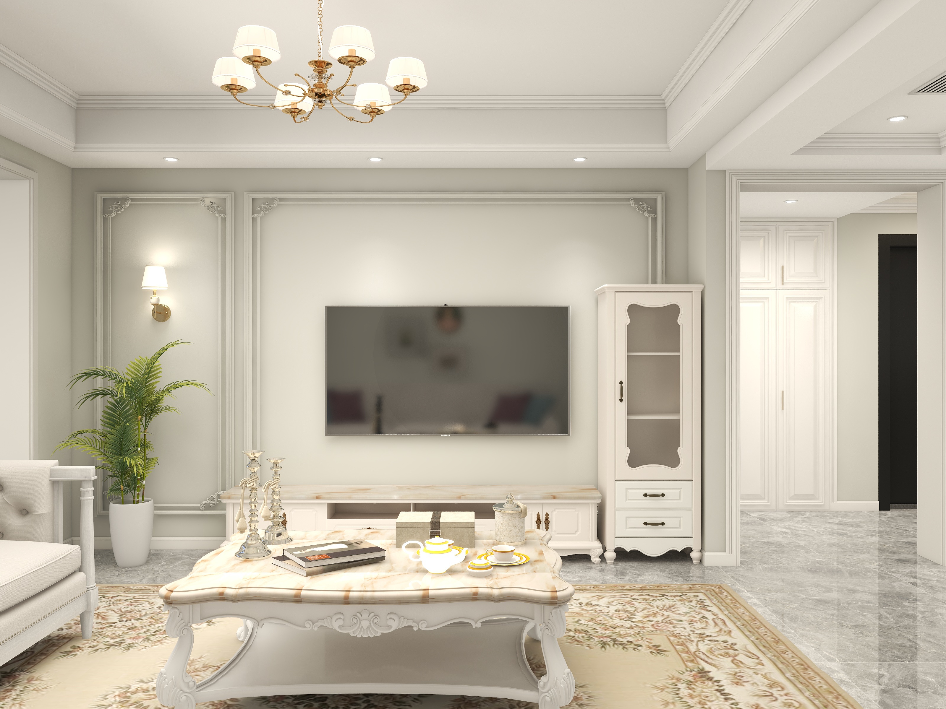 佰金佰尚-136㎡4室装修效果图