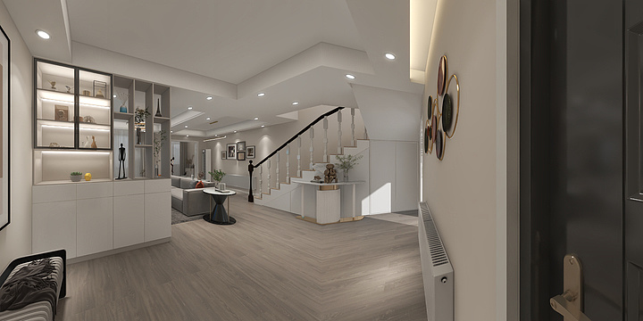 四川优瑞德装饰设计工作室-180平-万隆花园-现代风格-装修设计方案