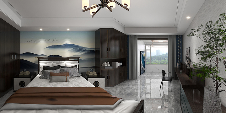 艺仁空间设计-金谷嘉苑3-1-1101-装修设计方案