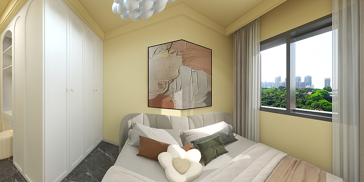 设计20230729-三室-奶油风-装修设计方案