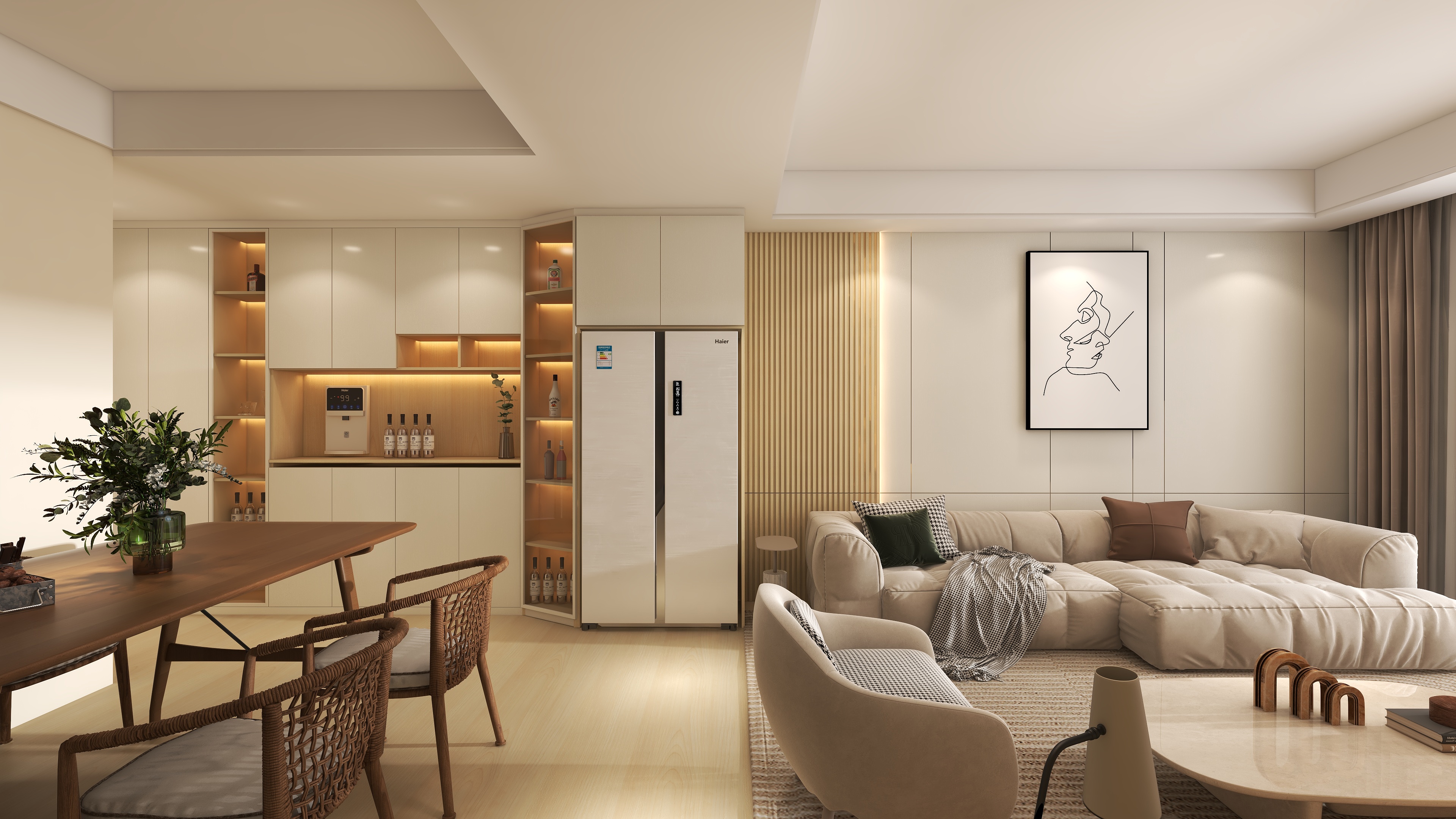 王帅-大城小院5栋1单元203岛台-装修设计方案