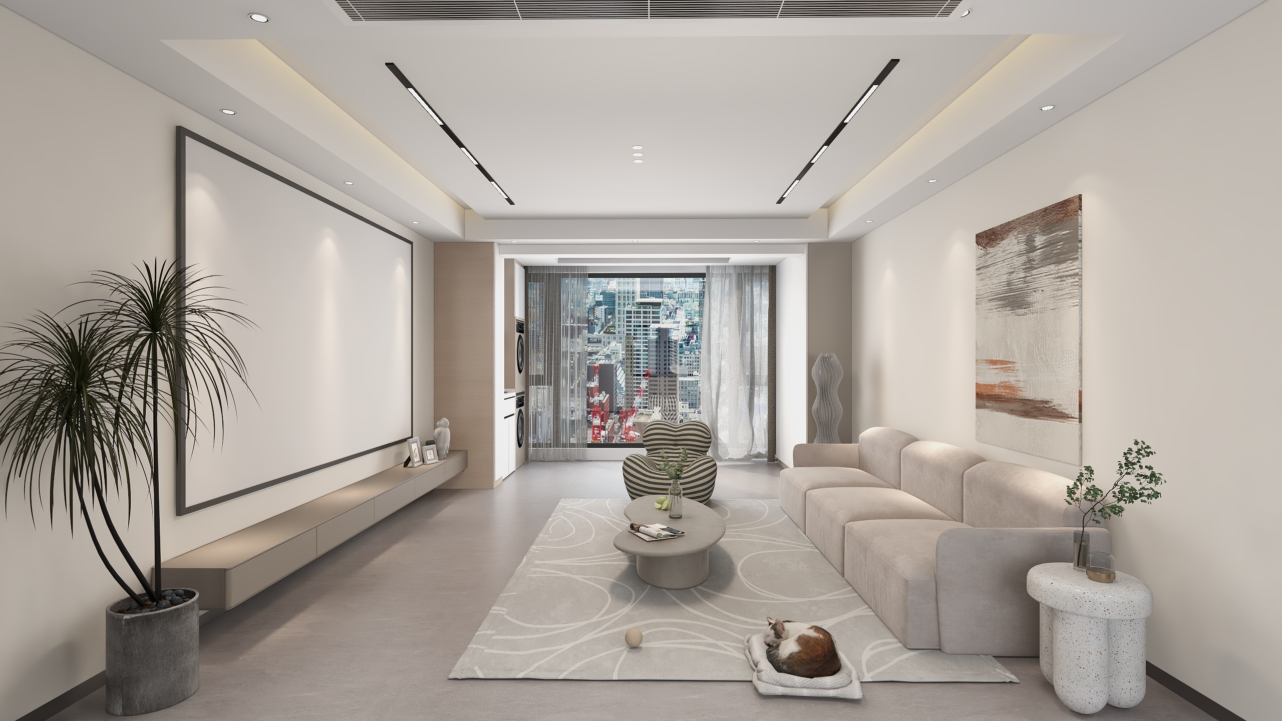 凡高整案装饰EY-清水湾127㎡现代简约、-装修设计方案