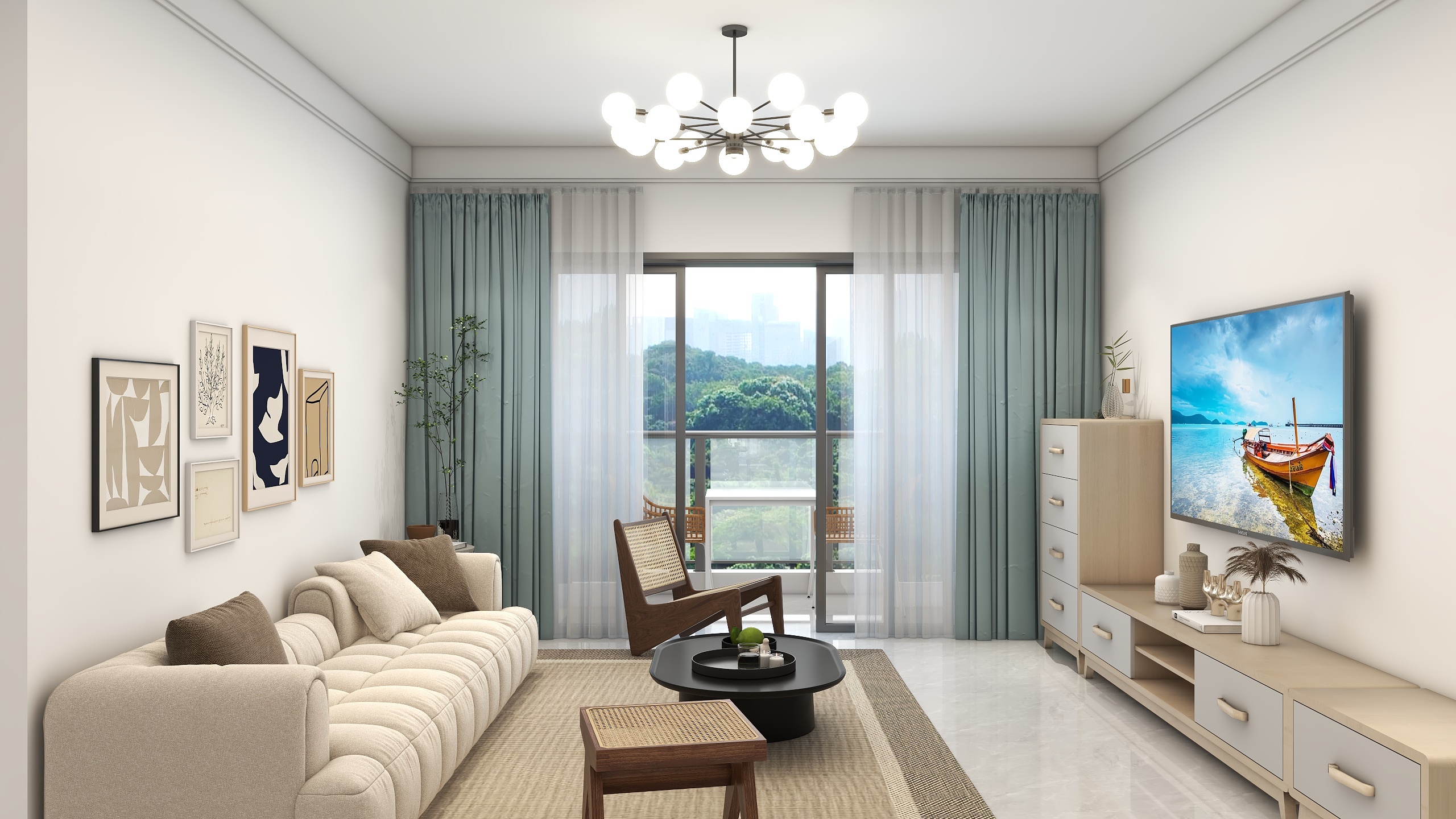 简画个图-鸿润滕韵花园4-装修设计方案