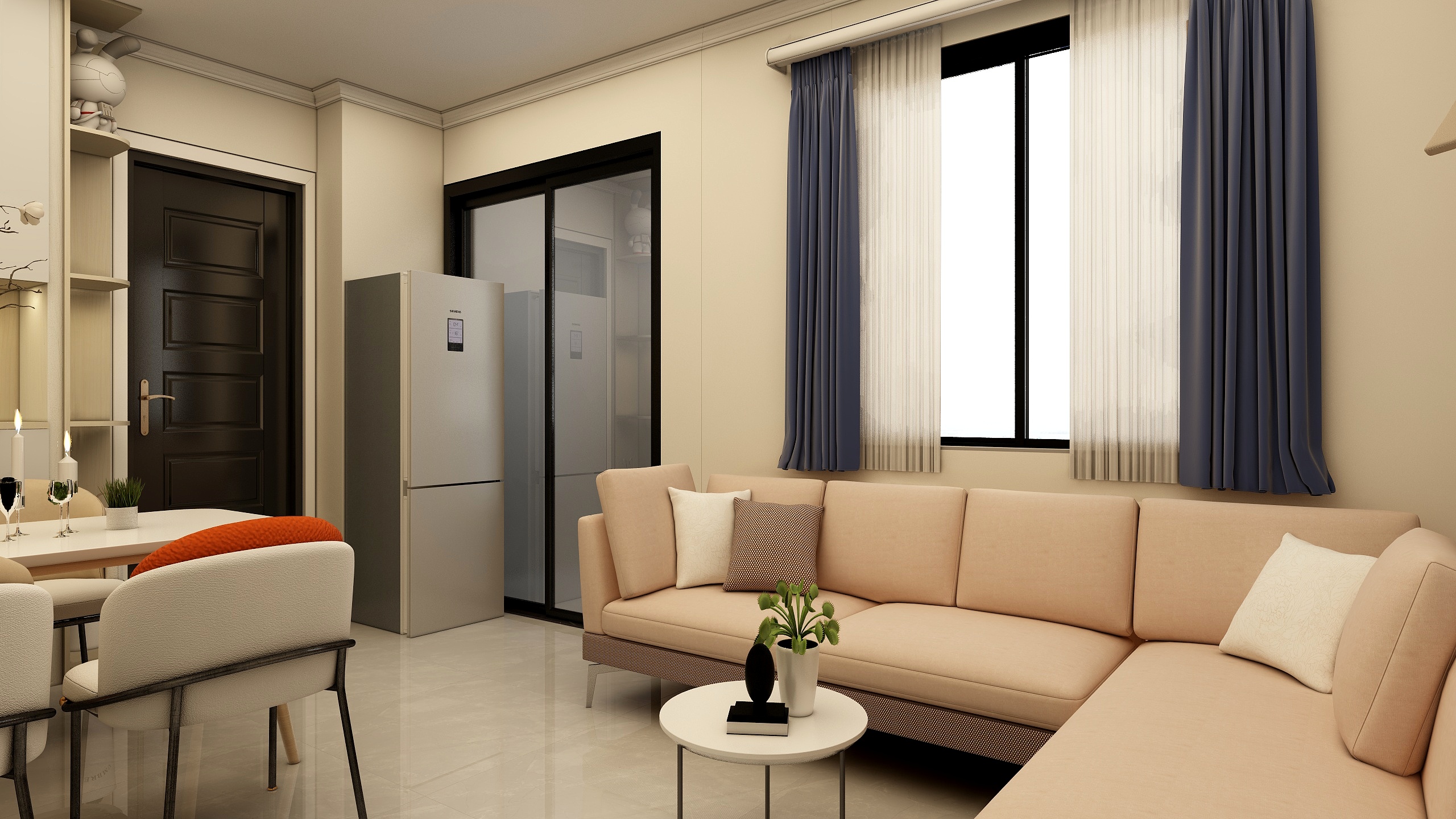 Xoneder-华侨城55㎡2室-装修设计方案