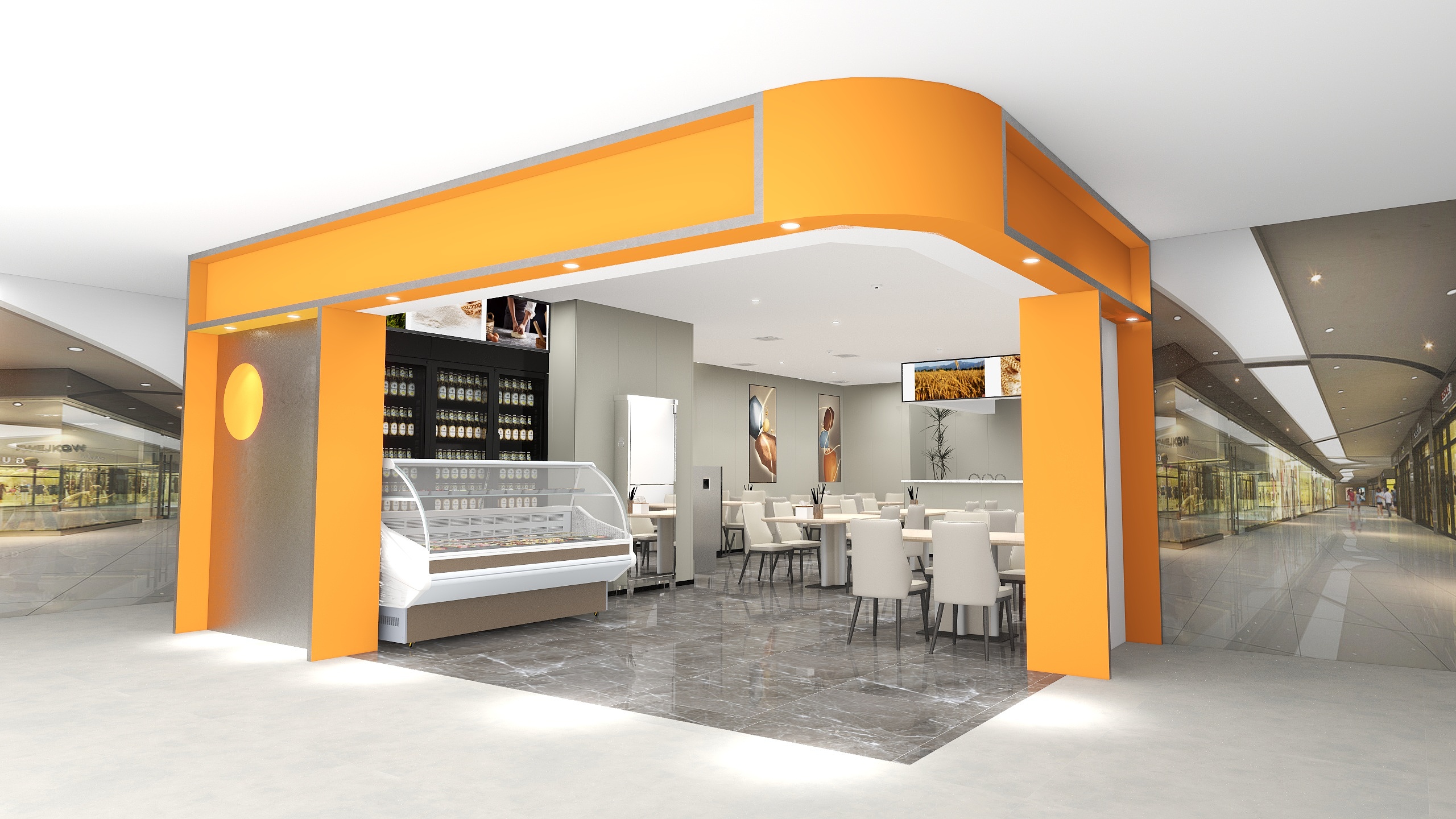 明月照清庭-手工搓搓面馆-装修设计方案