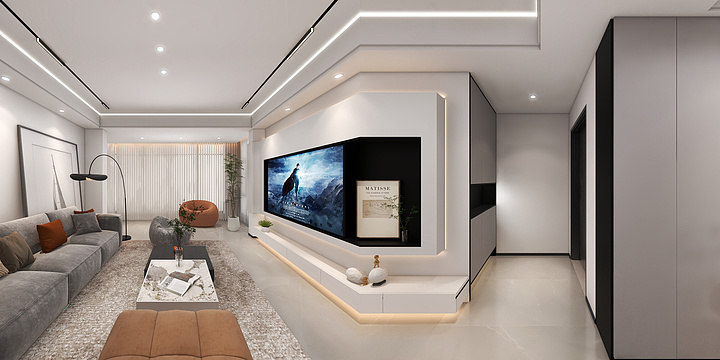 设计师阳仔-145㎡1室-装修设计方案