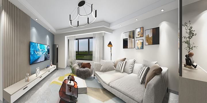 季夏夕照-云创中心中户-装修设计方案