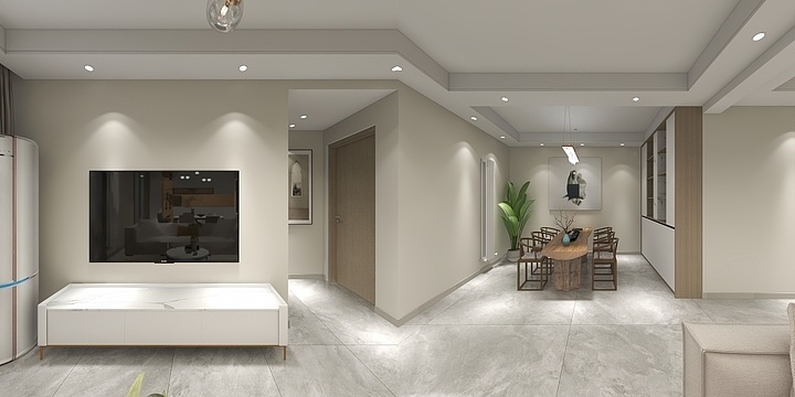 济南装修小刘-2023北桥山景苑02户-三室-装修设计方案