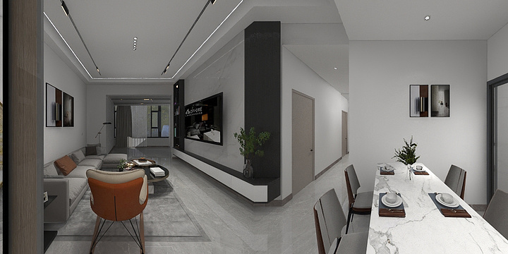 简色空间设计-麒龙香林美域-装修设计方案