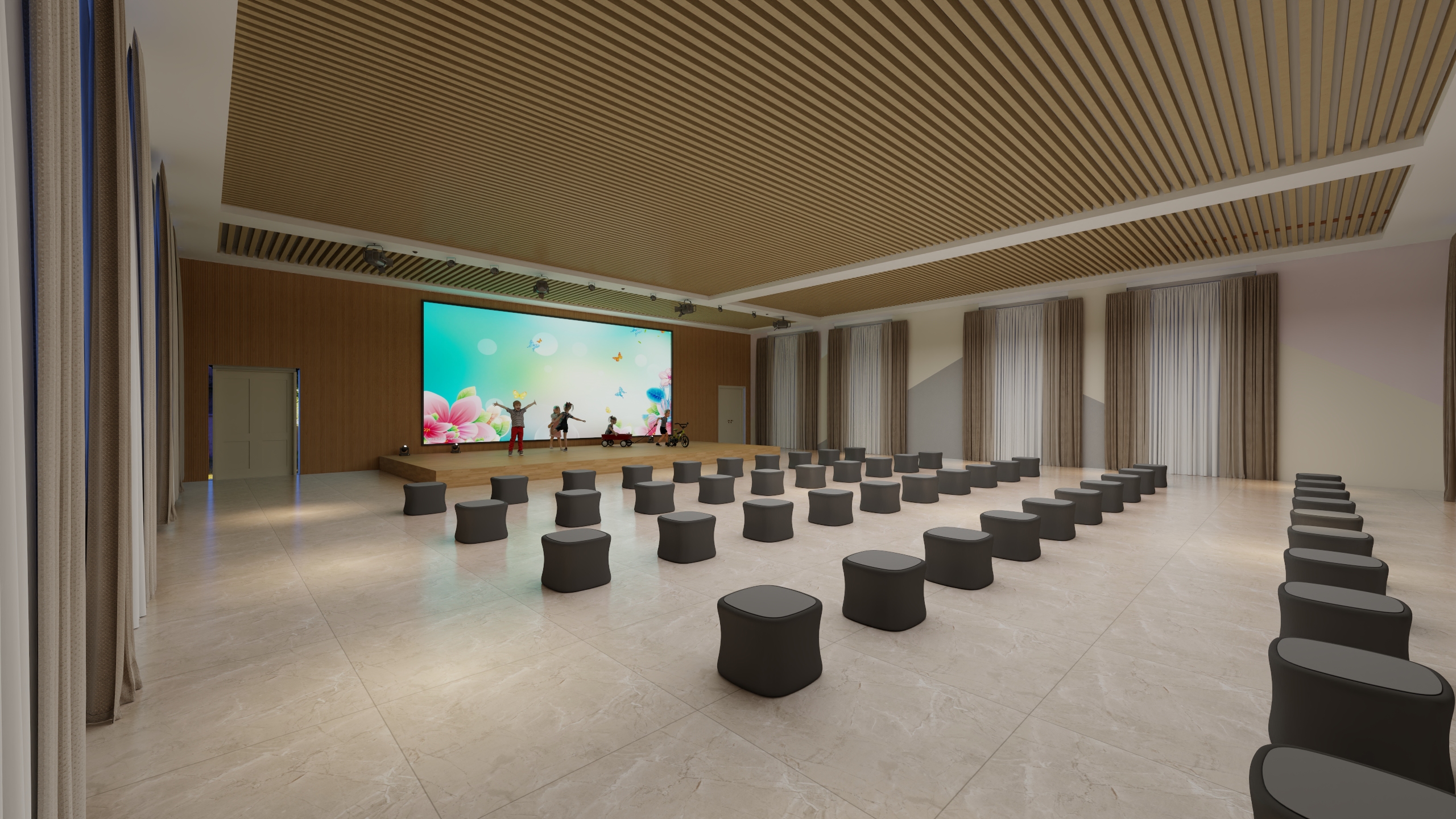 海之鱼2018-西城幼儿园演播厅装修方案-装修设计方案