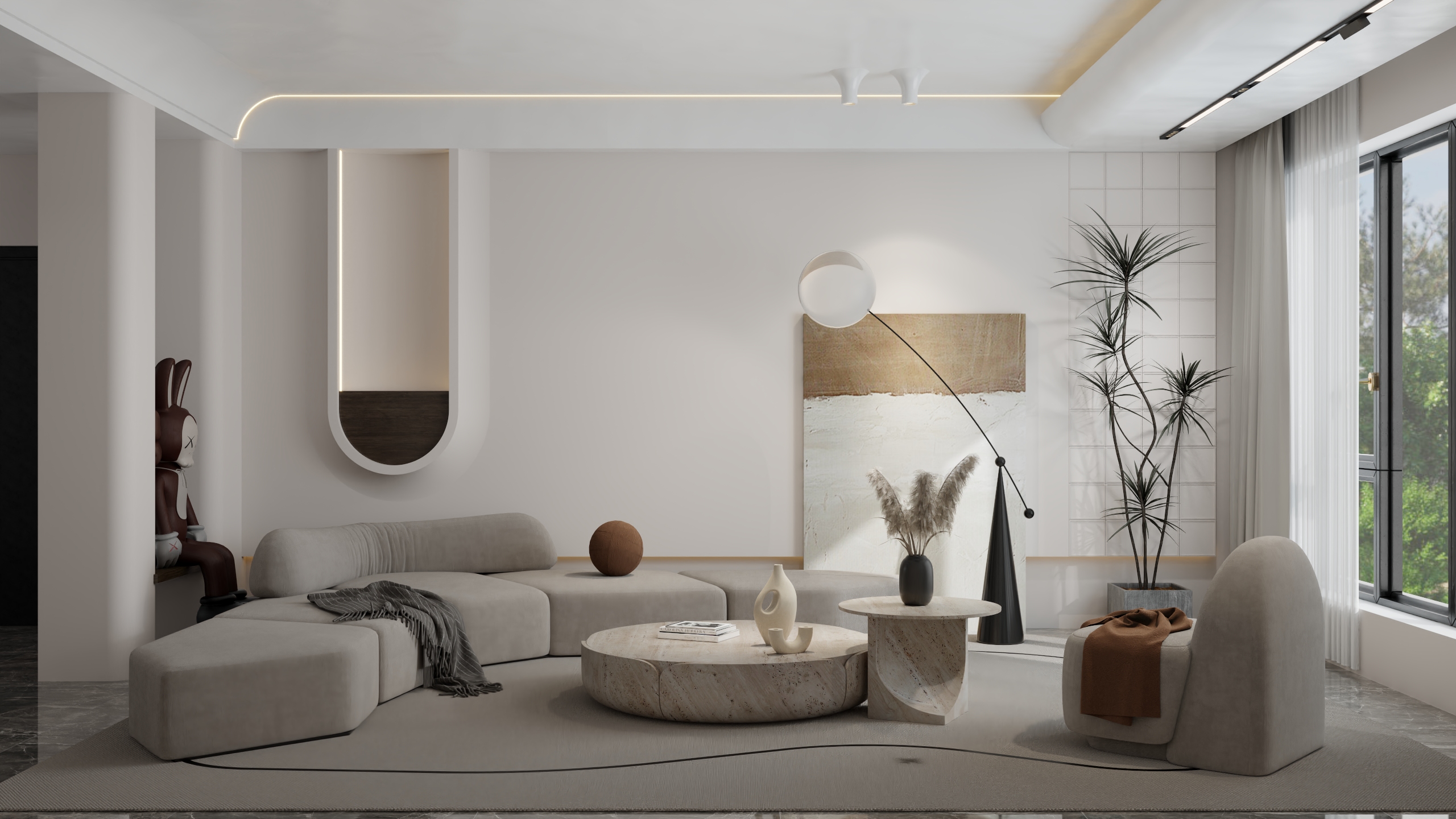 口木phID-现代诧寂奶油-装修设计方案