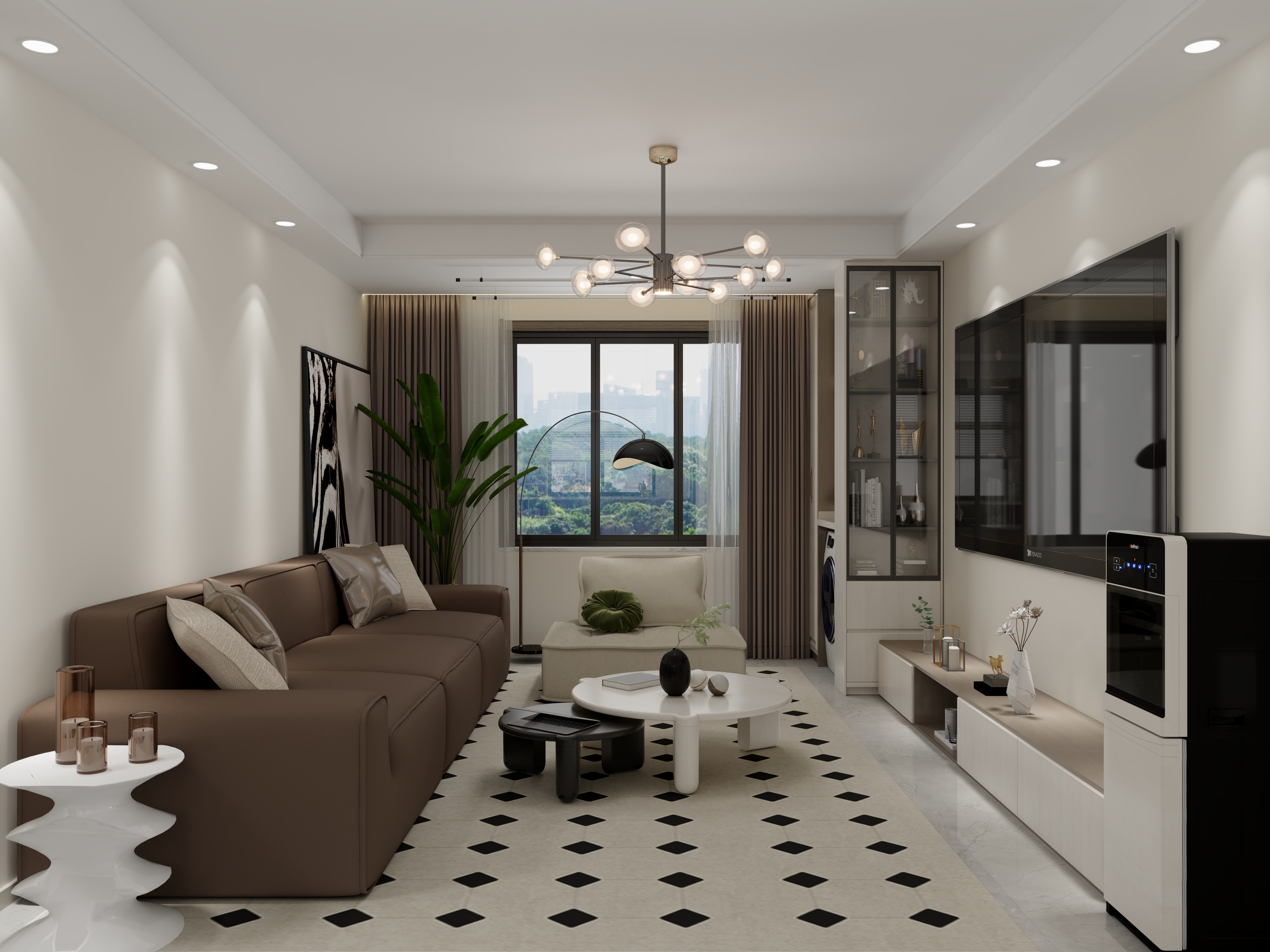 贰只羊-付先生宁海湾125轻奢风-装修设计方案