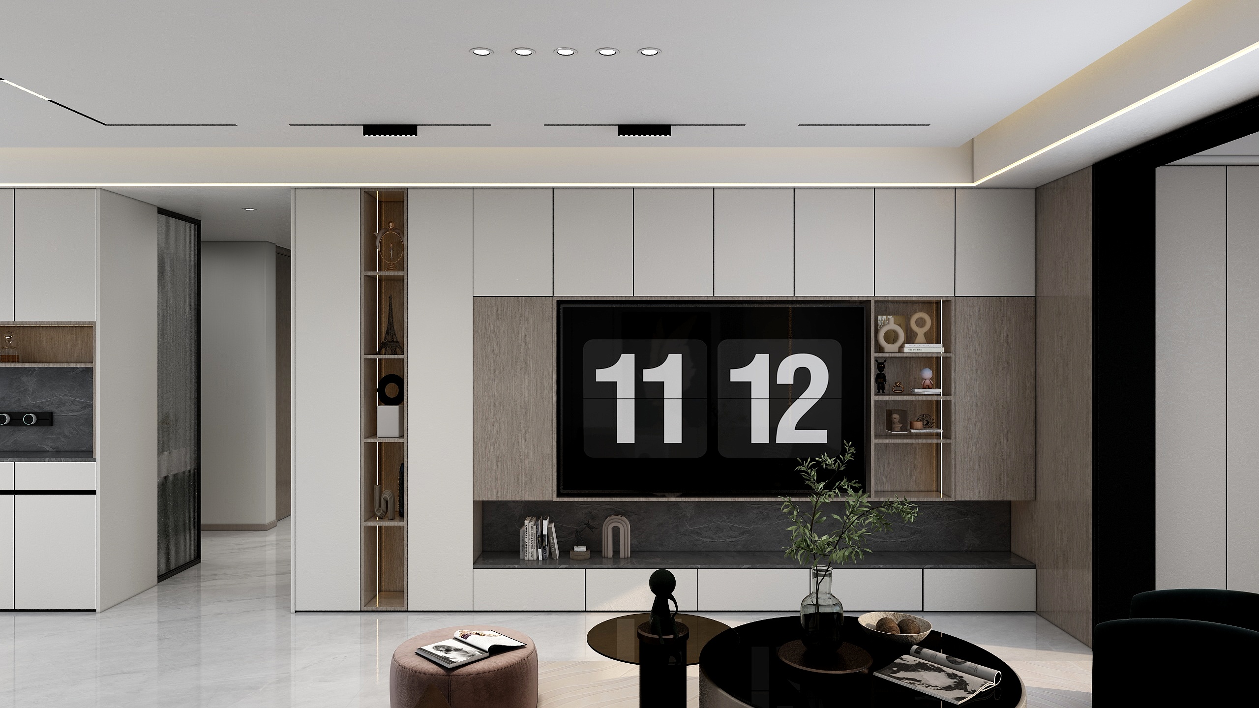 艾格全屋定制-融创玉兰公馆现代简约124㎡3室-装修设计方案