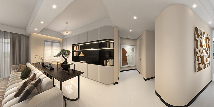 郑杰-璟樾云山-现代奶油-装修设计方案