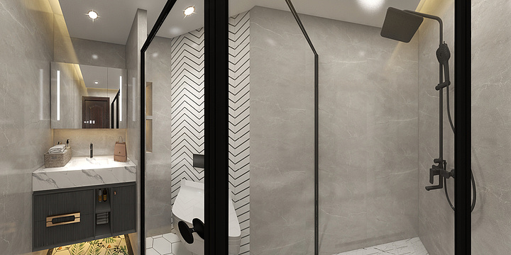 设计_柱-三层卫生间-装修设计方案