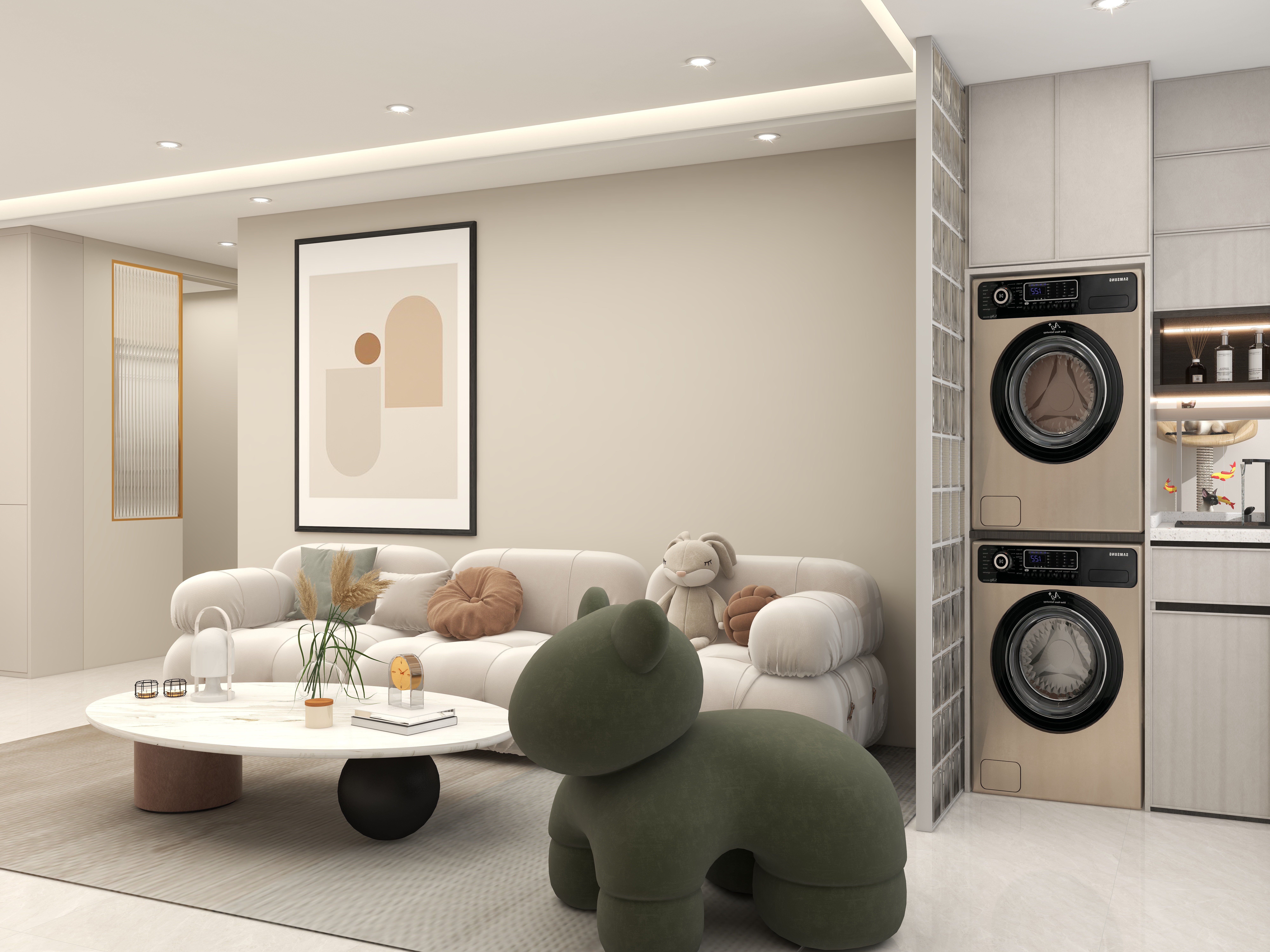 A独立设计丶董老师-134㎡3室-奶油风-装修设计方案