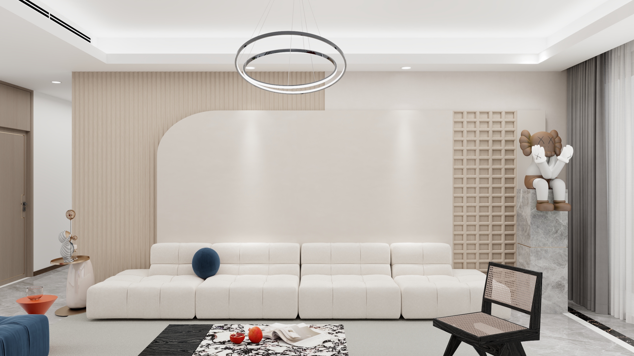 青岛全案设计师丨乔壹宸-舜山府《春壹·淡香》-装修设计方案