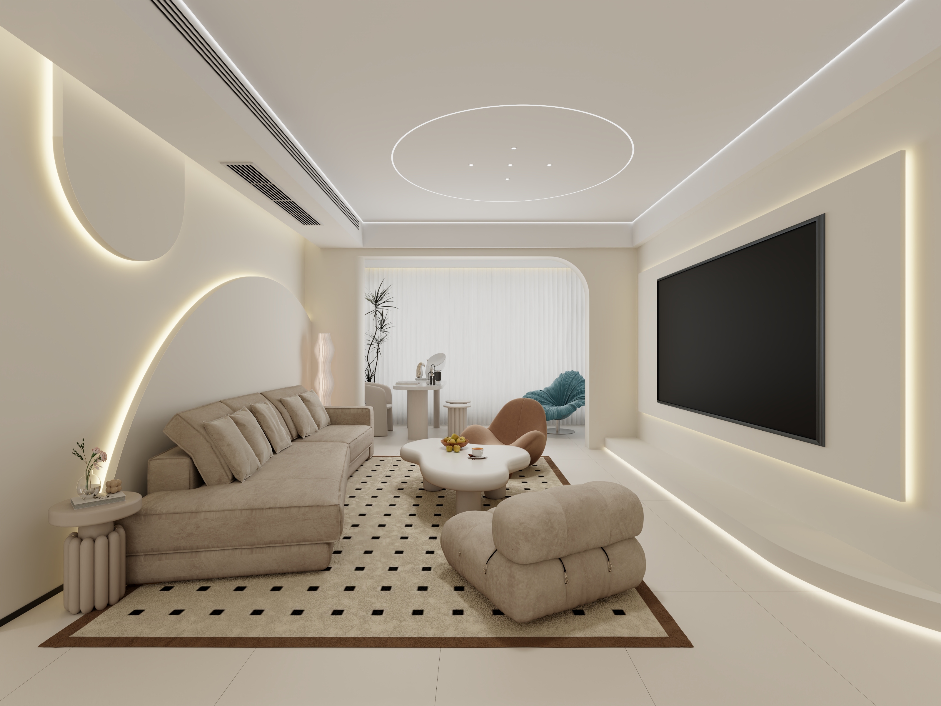 设计师朱家远-Q-M-S-J《御景鸿庭》奶油-装修设计方案