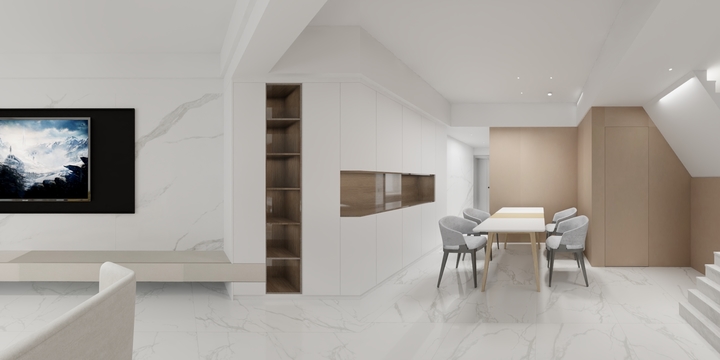 全屋定制超市福州福清-三省国际23#806二楼导入图-装修设计方案