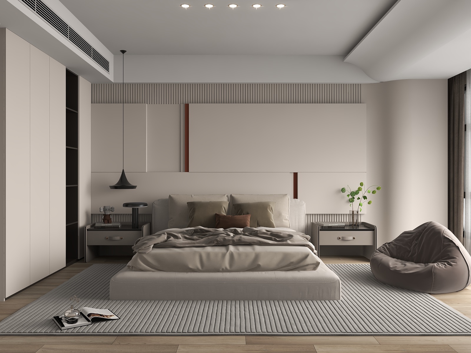 Arya紫君-奶油风卧室-副本-装修设计方案