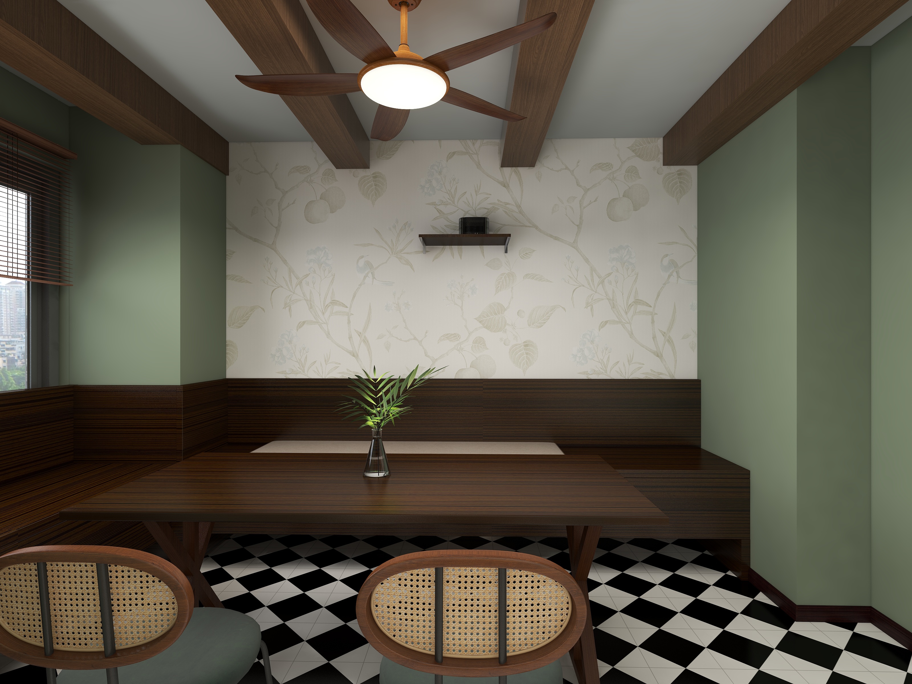 橙子橙子123-南洋风173㎡4室装修效果图