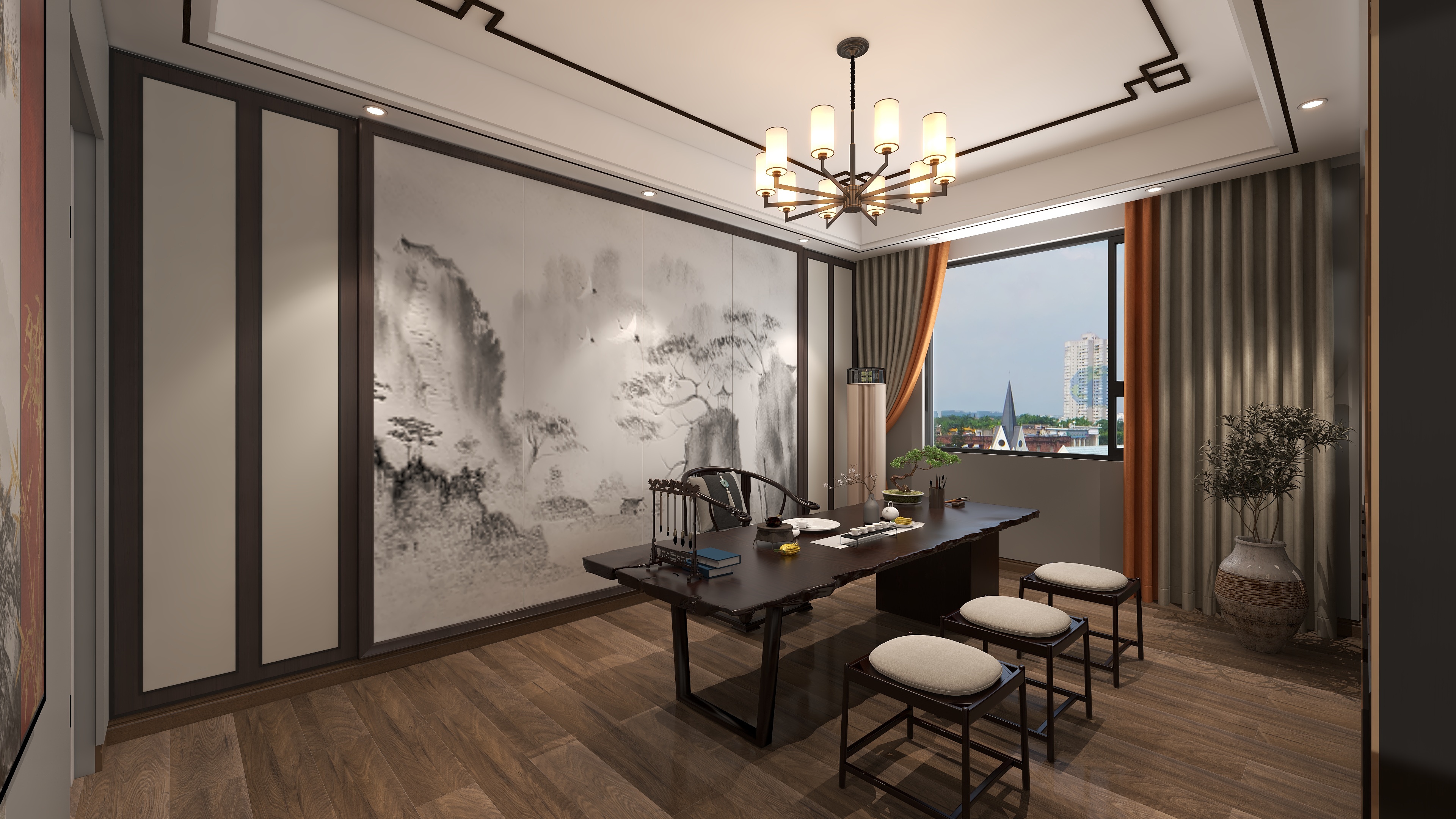 设计师陈宇杰-茶室餐厅-装修设计方案