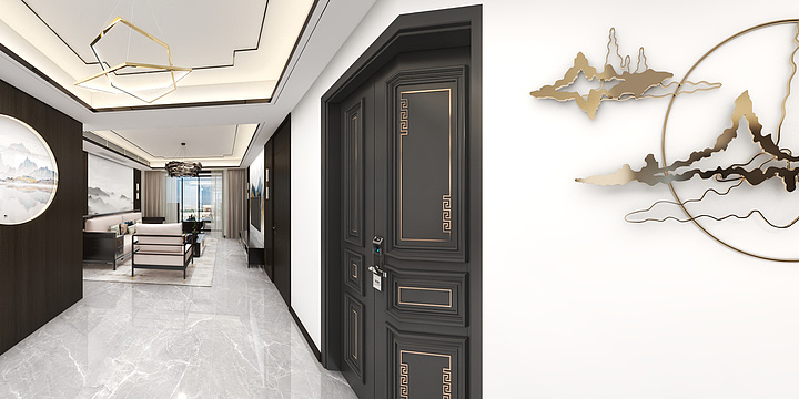 行走的蒲公英-涞源.御湖温莎16-1-201-新中式-装修设计方案