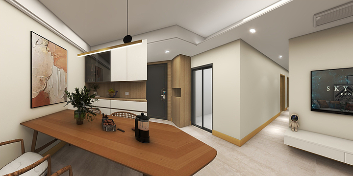 高端私人设计-海玥名都95㎡-装修设计方案