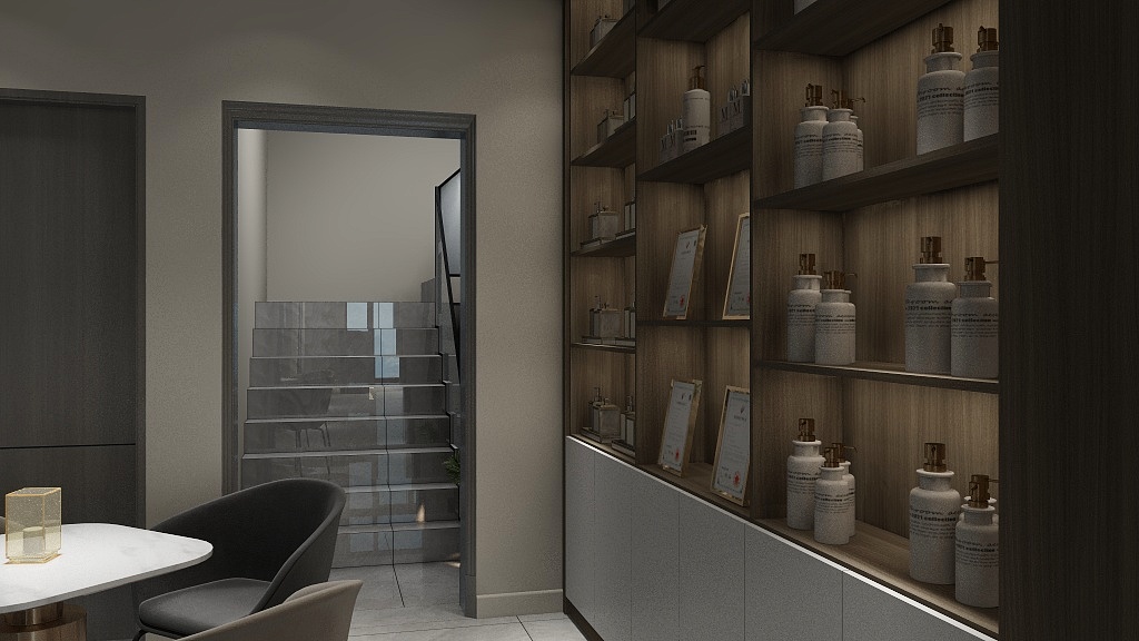 柯基一米八-东郡华庭美容院-装修设计方案